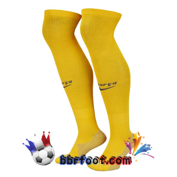 Chaussettes Foot FC Barcelone Quatrieme Jaune 2022/2023