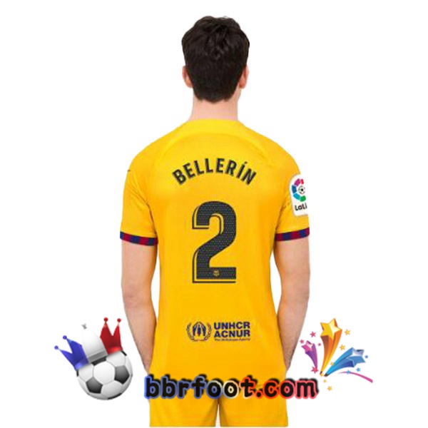 Maillot Foot FC Barcelone (BELLERÍN 2) Quatrieme Jaune 2022/2023