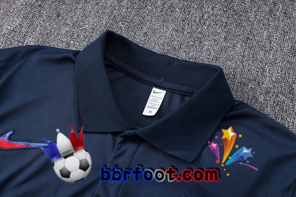 Polo Foot FC Barcelone + Pantalon Bleu Royal 2023/2024