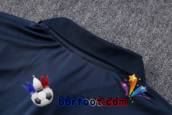 Polo Foot FC Barcelone + Pantalon Bleu Royal 2023/2024