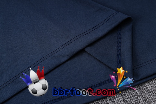 Polo Foot FC Barcelone + Pantalon Bleu Royal 2023/2024