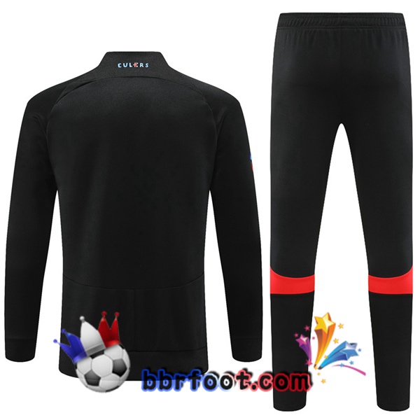 Veste Survetement Foot FC Barcelone Noir 2023/2024