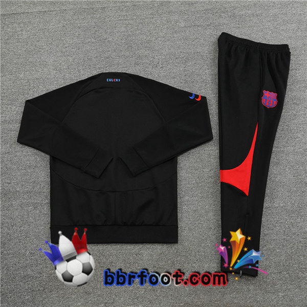 Veste Survetement Foot FC Barcelone Noir 2023/2024