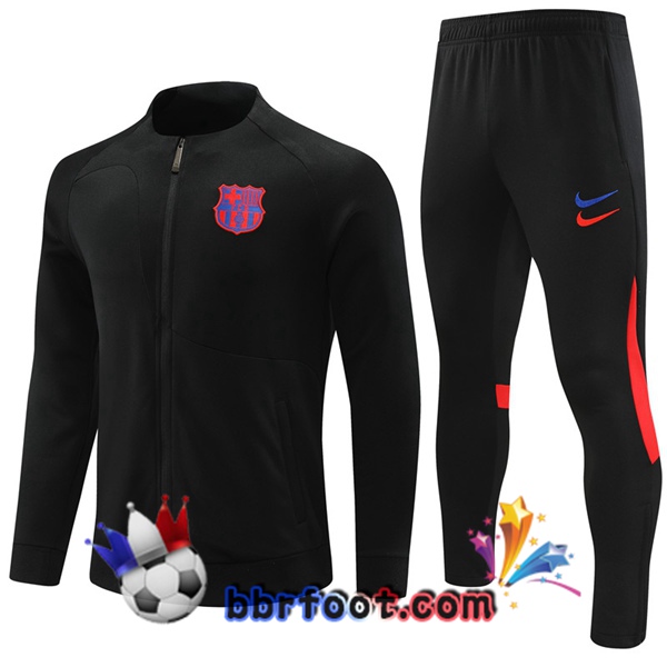 Veste Survetement Foot FC Barcelone Noir 2023/2024