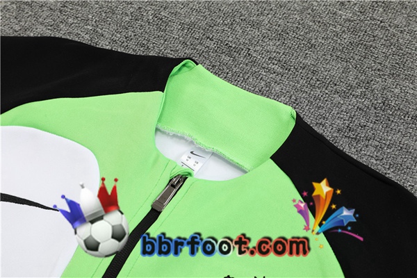 Veste Survetement Foot FC Liverpool Blanc Vert 2023/2024