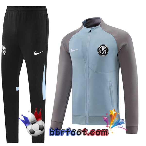 Veste Survetement Foot Club America Bleu 2023/2024