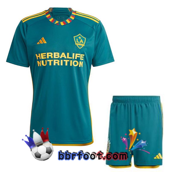 Maillot Foot LA Galaxy Enfant Exterieur Vert 2023/2024