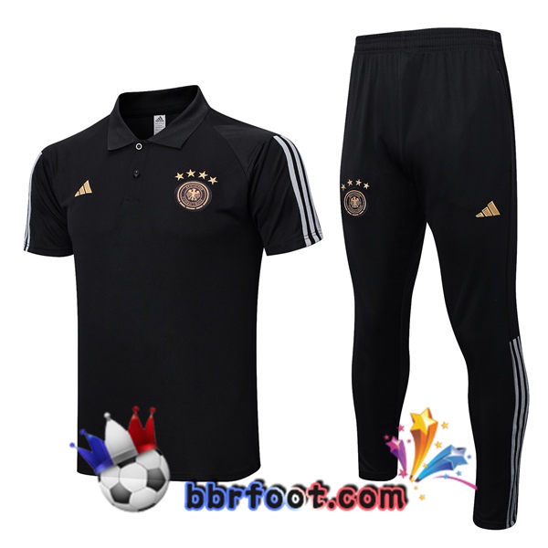 Polo Foot Allemagne + Pantalon Noir 2023/2024