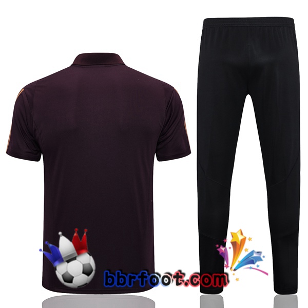 Polo Foot Allemagne + Pantalon Marron 2023/2024