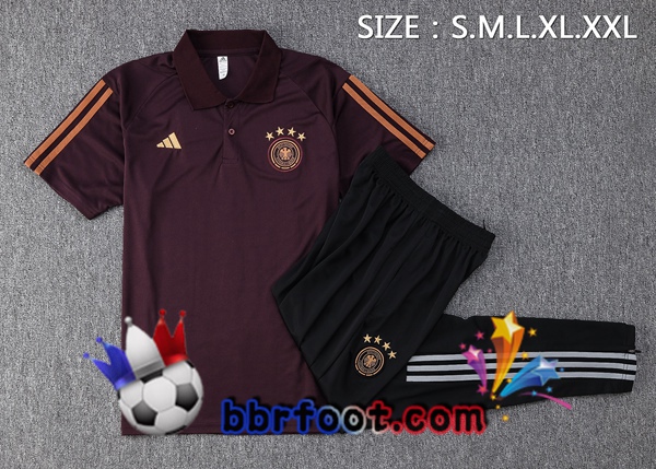Polo Foot Allemagne + Pantalon Marron 2023/2024