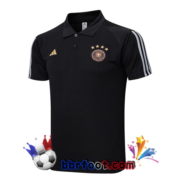 Polo Foot Allemagne Noir 2023/2024