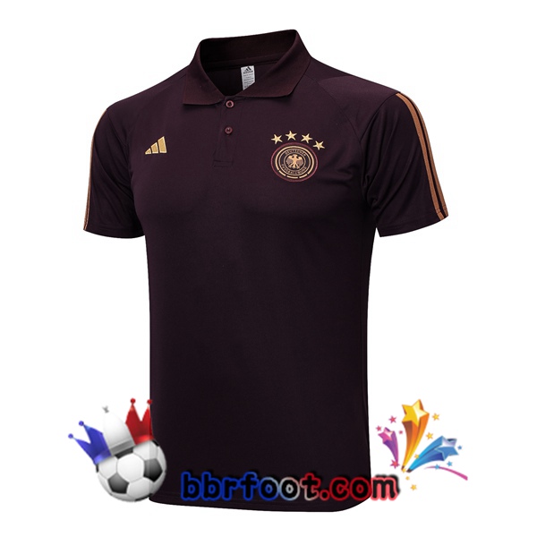 Polo Foot Allemagne Marron 2023/2024