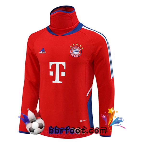 Sweatshirts Homme Bayern Munich Col Haut Rouge 2023/2024