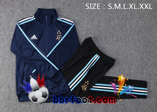 Veste Survetement Foot Argentine Bleu Royal 2023/2024