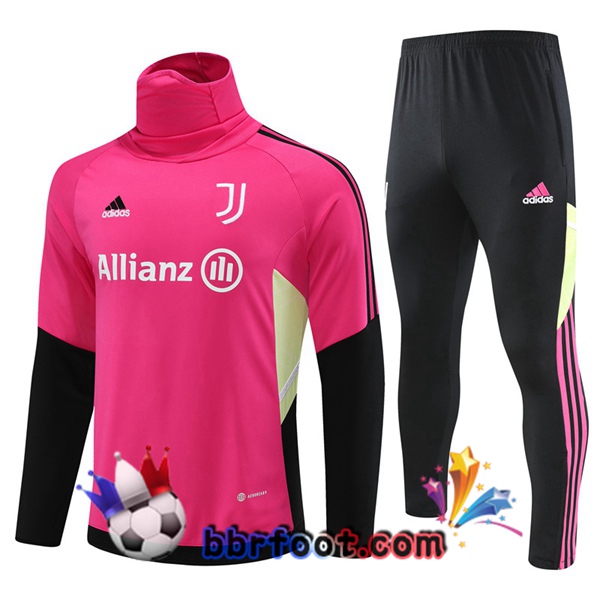 Survetement Foot Juventus Col Haut Rouge 2023/2024
