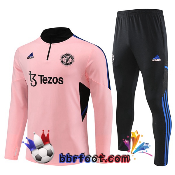 Survetement Foot Manchester United Rose 2023/2024