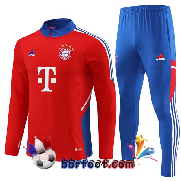 Survetement Foot Bayern Munich Rouge 2023/2024