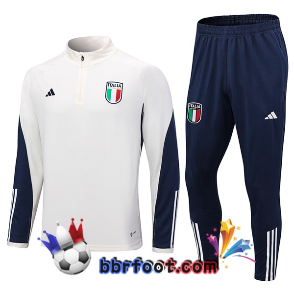 Survetement Foot Italie Blanc 2023/2024