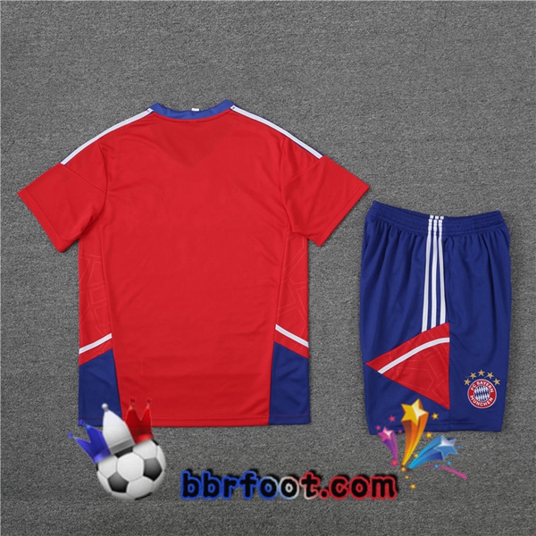 Training T-Shirts Bayern Munich + Shorts Rouge 2023/2024
