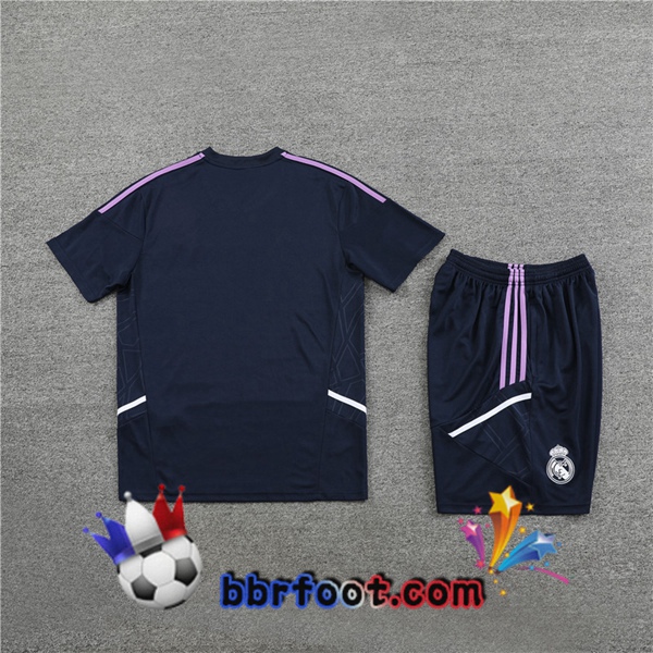 Training T-Shirts Real Madrid + Shorts Bleu Royal 2023/2024