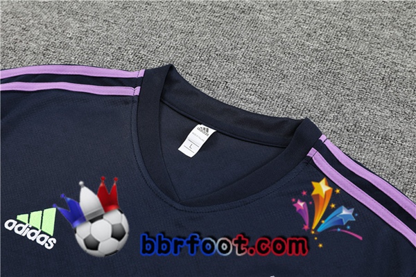 Training T-Shirts Real Madrid + Shorts Bleu Royal 2023/2024