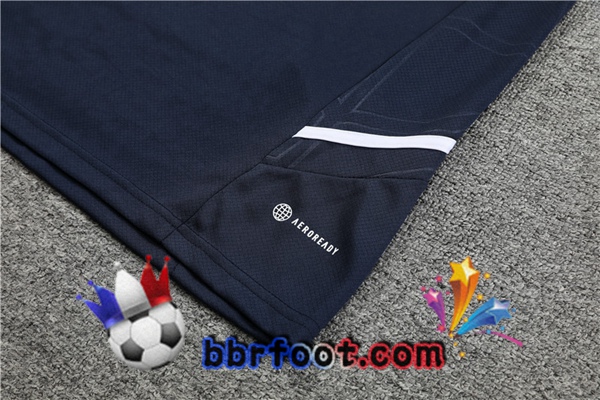 Training T-Shirts Real Madrid + Shorts Bleu Royal 2023/2024