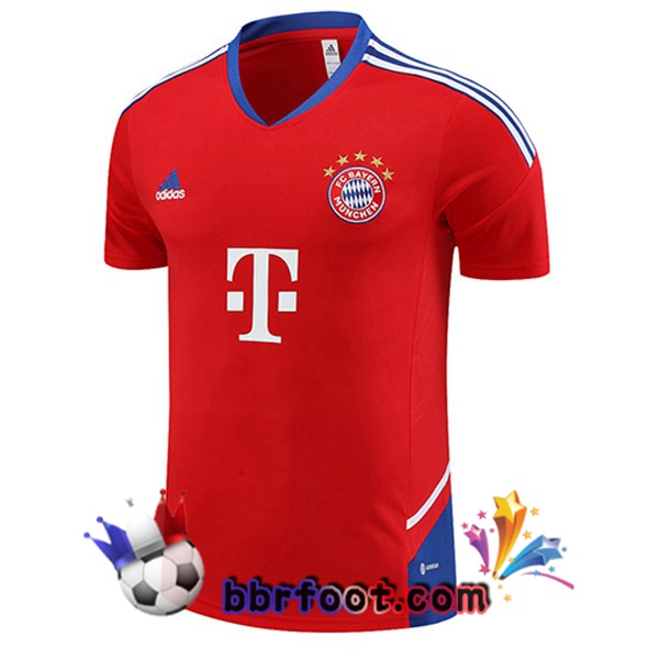 Training T-Shirts Bayern Munich Rouge 2023/2024