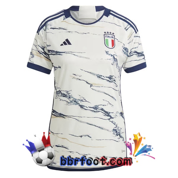 Maillot Foot Italie Femme Exterieur Blanc 2023/2024