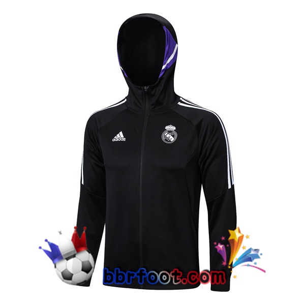 Veste A Capuche Real Madrid Noir 2023/2024