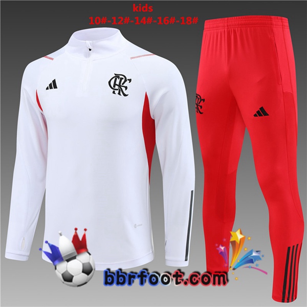 Survetement Foot Flamengo Enfant Blanc 2023/2024