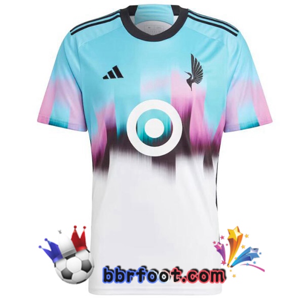 Maillot Foot Minnesota United Exterieur Blanc Bleu 2023/2024