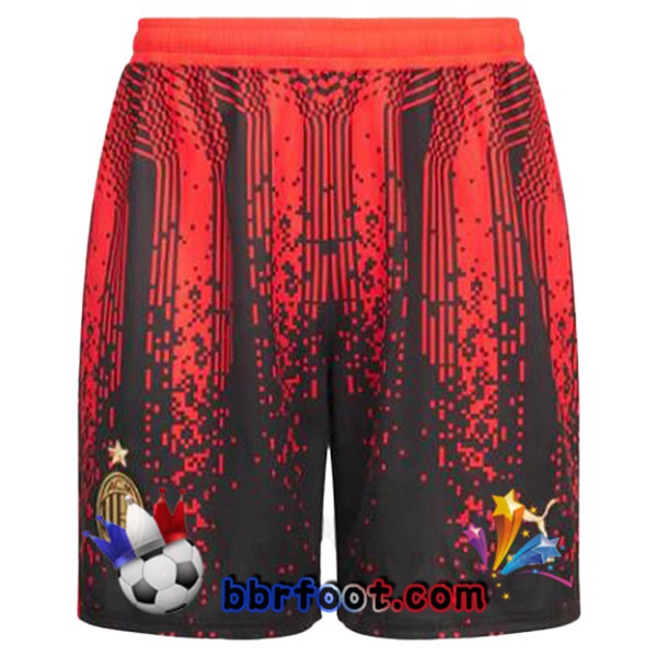 Short Foot AC Milan Quatrieme Rouge Noir 2022/2023