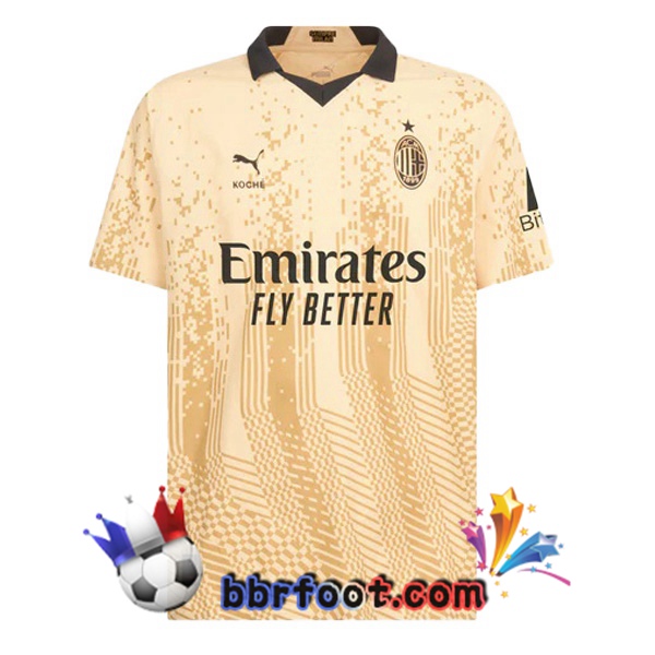 Maillot Foot AC Milan Gardien de but Jaune 2022/2023