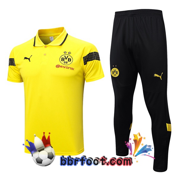 Polo Foot Dortmund BVB + Pantalon Jaune 2023/2024
