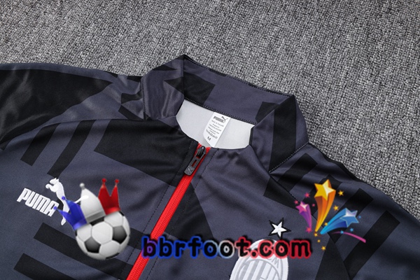 Veste Survetement Foot AC Milan Noir 2023/2024