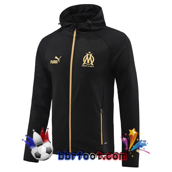 Veste A Capuche Marseille OM Noir 2023/2024