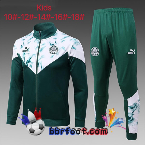 Veste Survetement Foot Palmeiras Enfant Vert 2023/2024