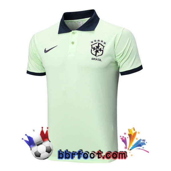 Polo Foot Bresil Vert 2023/2024
