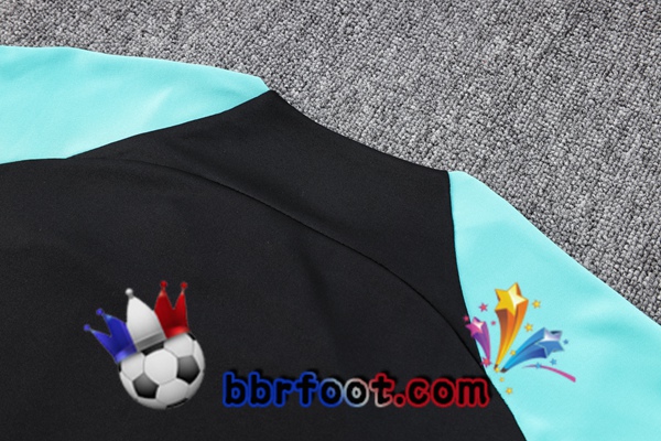 Veste Survetement Foot FC Barcelone Noir Vert 2023/2024