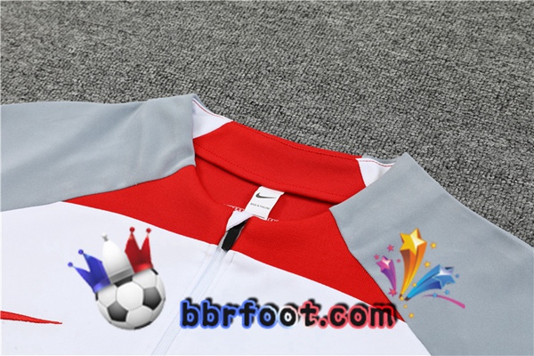 Survetement Foot FC Liverpool Blanc Gris 2023/2024