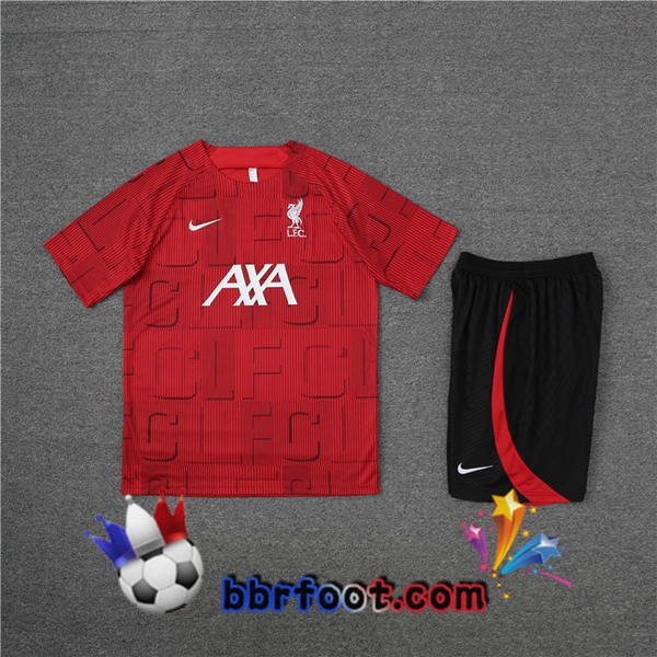 Training T-Shirts FC Liverpool + Shorts Rouge 2023/2024