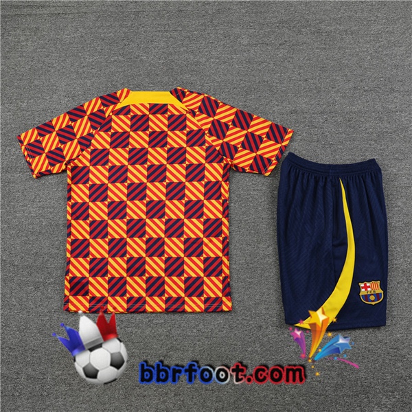 Training T-Shirts FC Barcelone + Shorts Jaune 2023/2024