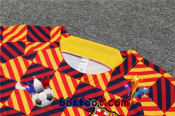 Training T-Shirts FC Barcelone + Shorts Jaune 2023/2024