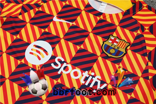 Training T-Shirts FC Barcelone + Shorts Jaune 2023/2024