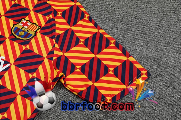 Training T-Shirts FC Barcelone + Shorts Jaune 2023/2024