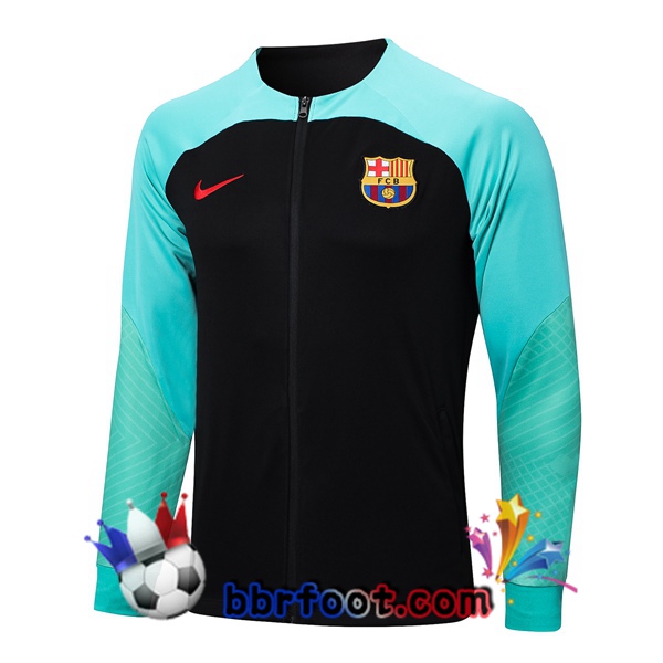 Veste Foot FC Barcelone Noir Vert 2023/2024