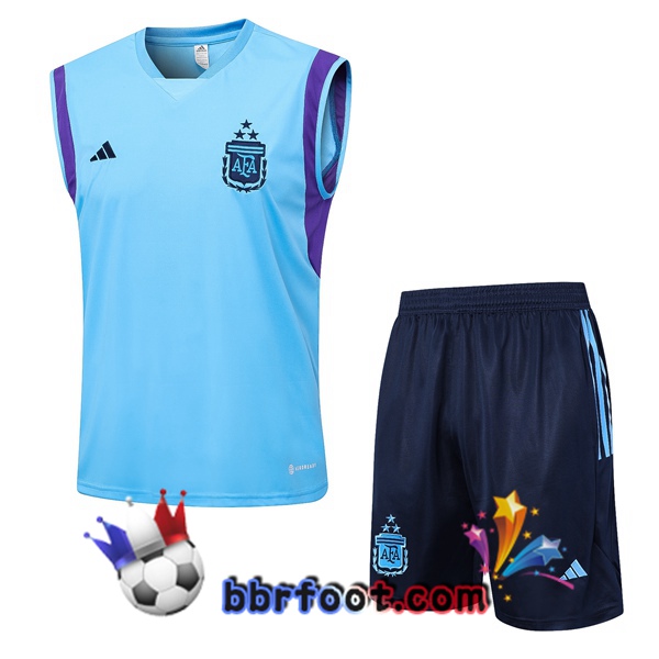 Gilet Foot Argentine + Shorts Bleu 2023/2024
