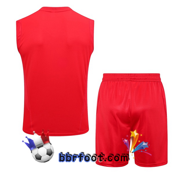 Gilet Foot Flamengo + Shorts Rouge 2023/2024