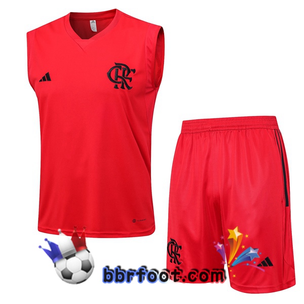 Gilet Foot Flamengo + Shorts Rouge 2023/2024