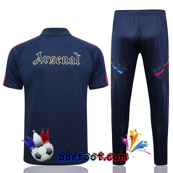 Polo Foot Arsenal + Pantalon Bleu Royal 2023/2024